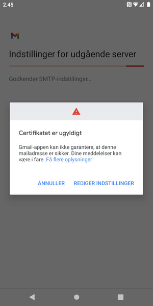 Vælg REDIGER INDSTILLINGER