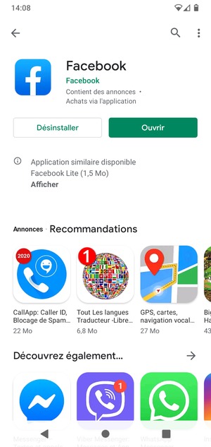 Sélectionnez Ouvrir