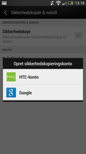 Vælg Google