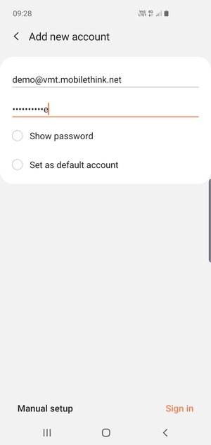 Enter your Email address and Password. Select Sign in