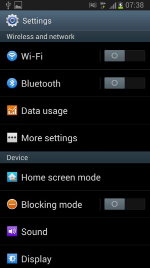 Select Wi-Fi