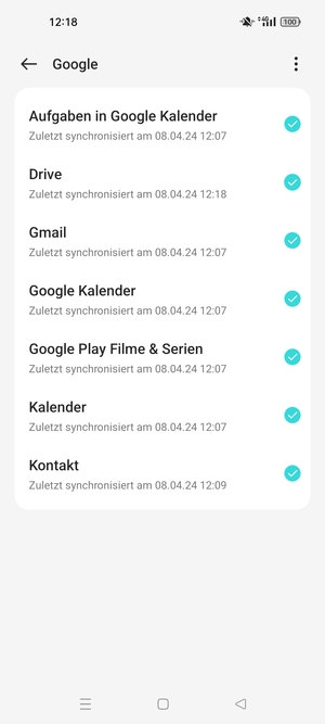 Stellen Sie sicher, dass Kontakt ausgewählt ist