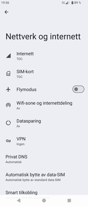 Velg SIM-kort