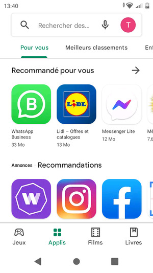 Select the search bar