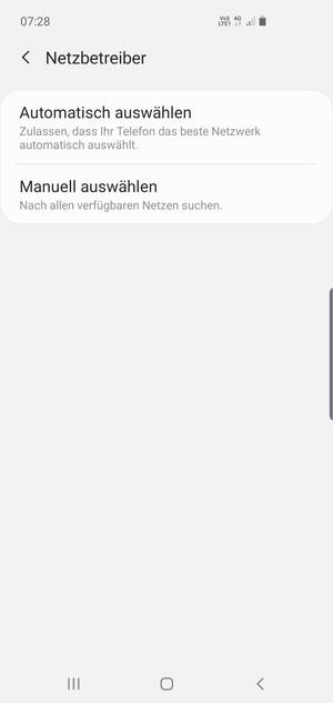 Wählen Sie Manuell auswählen