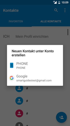Wählen Sie Ihr Google Konto