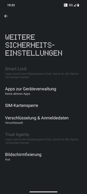 Wählen Sie SIM-Kartensperre