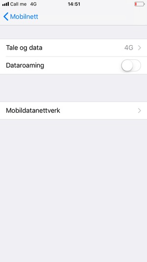 Velg Mobildatanettverk