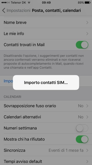 I tuoi contatti verranno salvati sul tuo telefono