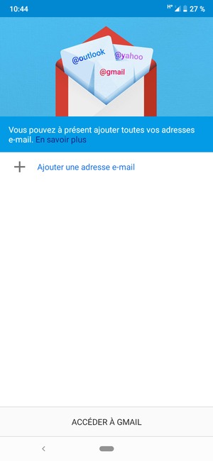 Sélectionnez Ajouter une adresse e-mail