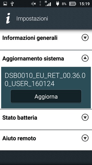 Seleziona Aggiorna