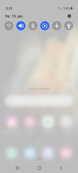 Aktiver topmenuen igen