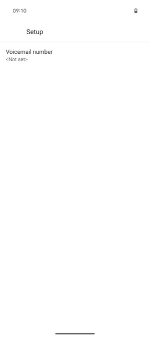Select Voicemail number