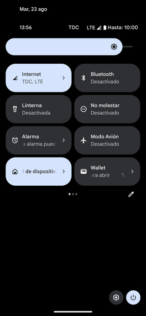 Ajuste el brillo al nivel requerido