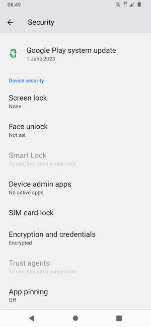To change the PIN for the SIM card, go to the Security menu and select SIM card lock