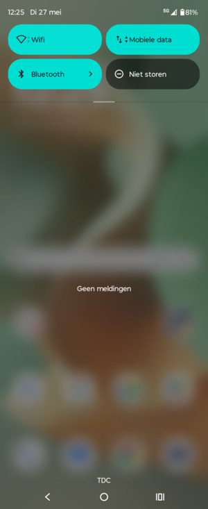 Schuif naar beneden in het bovenste menu opnieuw