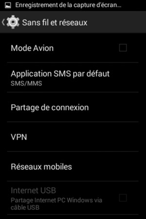 Sélectionnez Réseaux mobiles