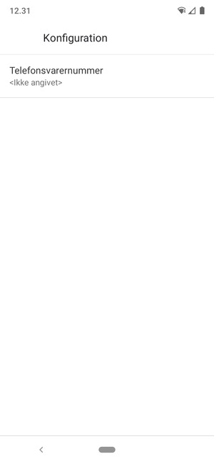 Vælg Telefonsvarernummer