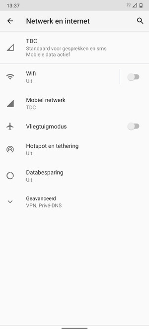 Selecteer Mobiel netwerk