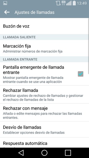 Seleccione Buzón de voz
