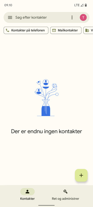 Vælg Ret og administrer