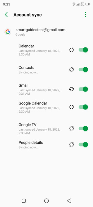 Your contacts from Google will now be synced to your Infinix