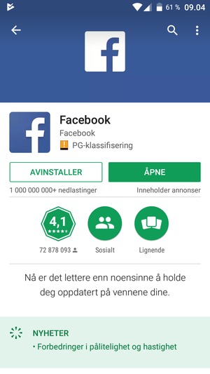 Velg ÅPNE
