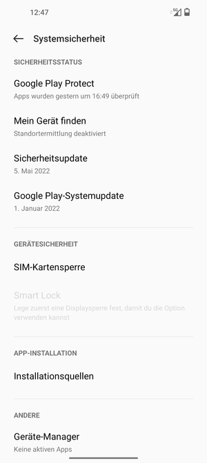 Wählen Sie Sicherheitsupdate