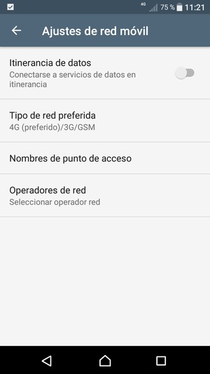 Seleccione Nombres de punto de acceso