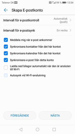 Välj NÄSTA