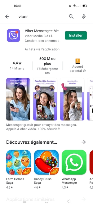 Sélectionnez l'appli