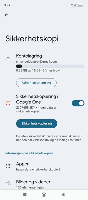 Velg Kontolagring