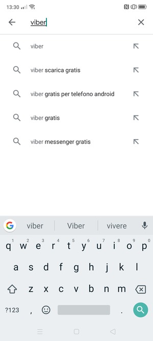 Inserisci il nome dell'app e seleziona Ricerca