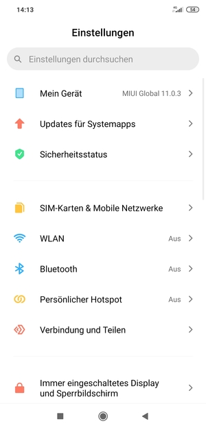 Wählen Sie Persönlicher Hotspot