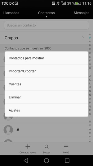 Seleccione Importar/Exportar