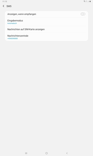 Wählen Sie Nachrichtenzentrum