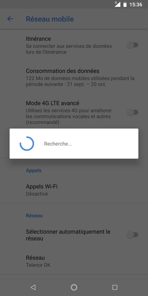 Veuillez attendre la fin de la recherche