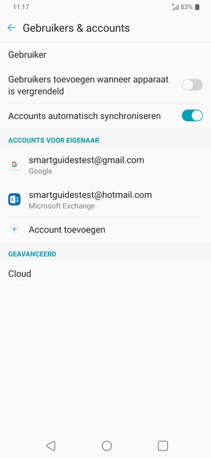Selecteer uw Google-account