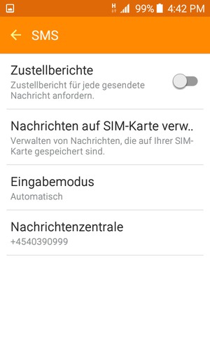 Wählen Sie Nachrichtenzentrale
