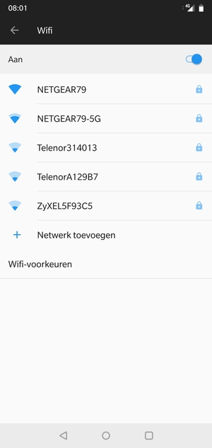 Selecteer het draadloze netwerk waarmee u verbinding wilt maken