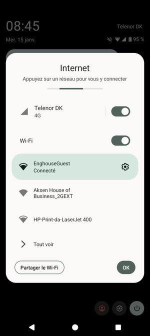 Désactiver le Wi-Fi