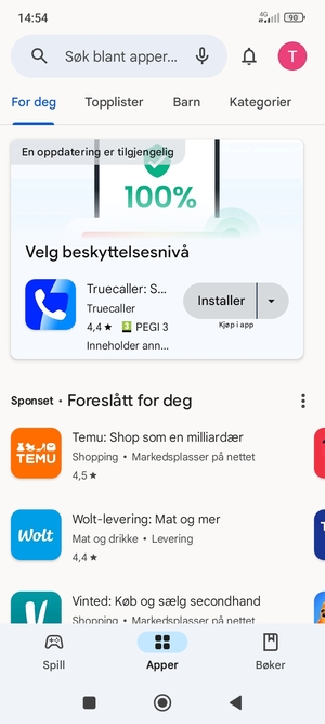 Velg søkefelt