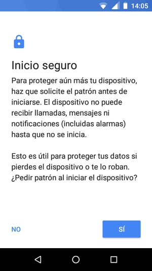 Seleccione la opción deseada