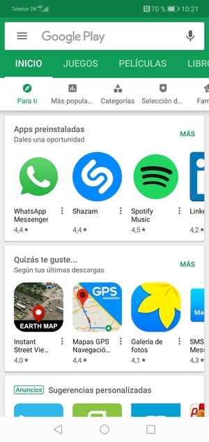 Seleccione la barra de Búsqueda