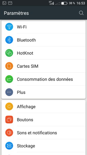 Sélectionnez Plus