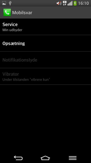 Vælg Opsætning