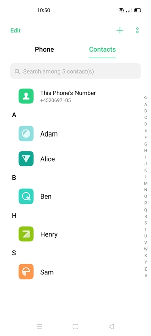 Select the Menu button