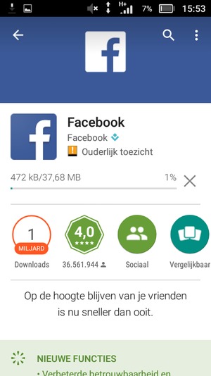 Wacht tot het installatieproces beëindigd is