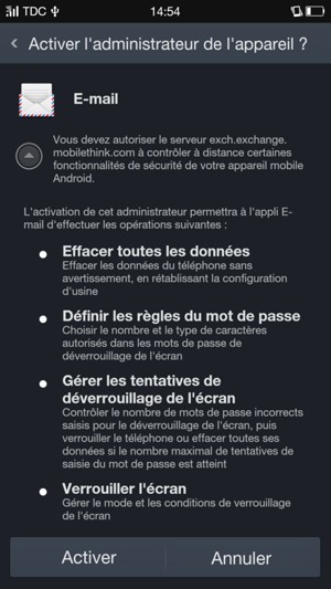 Sélectionnez Activer