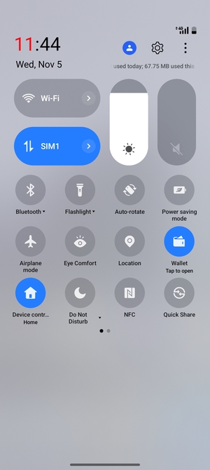 Adjust brightness to the required level